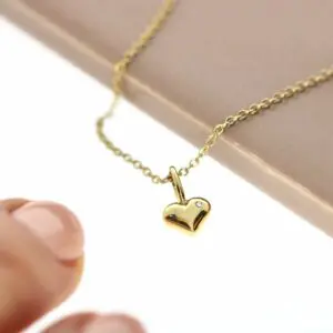 110275 halskaede ro copenhagen rock vedhaeng my heart guld