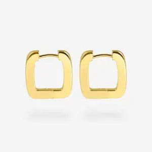 DMB0342GD IX Bold Square Hoops PAIR 2