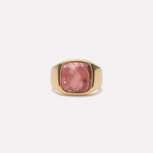 DMN0282GDRHOCR IX Cushion Signet Ring Rhodocrosite primary