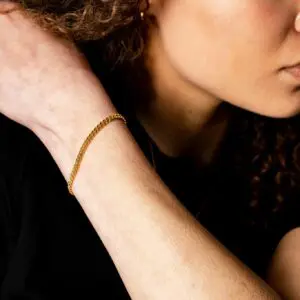 IX Studios IX Curb Bracelet DMVGD110GD forgyldt