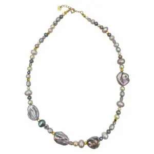 Nuni copenhagen armbaand perler forgyldt soelv lilla A2026 Nelly Lavender Gold packshot
