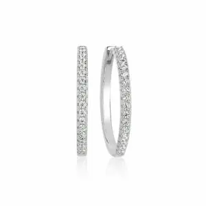 SJ E22030 CZ SS ellera x grande earrings packshot sif jakobs soelv oereringe