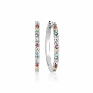 SJ E22030 XCZ SS ellera x grande earrings packshot sif jakobs soelv oereringe