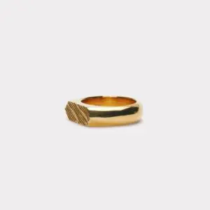 ix studios IX Mini Brushed Hexagon Ring 2