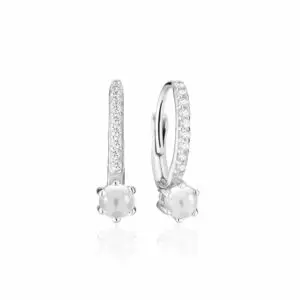 sif jakobs SJ E22112 CZPL SS Rimini oereringe soelv hvid perle packshot 1