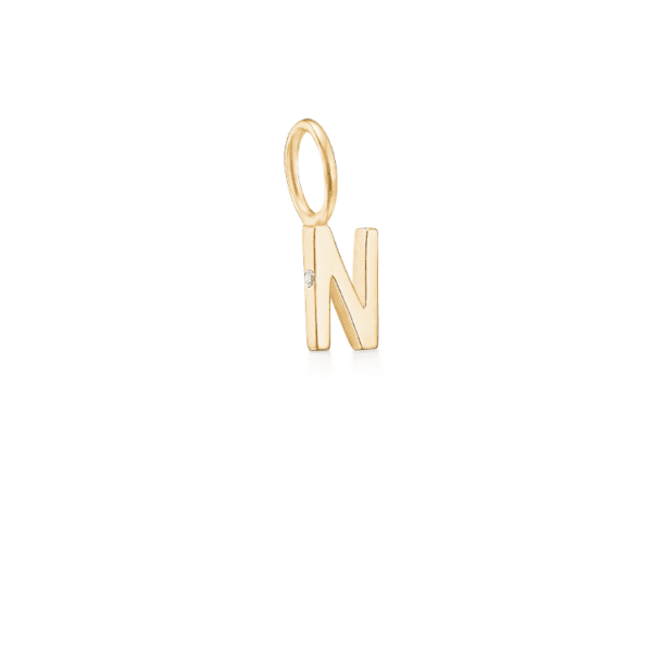 My Collection | N vedhæng – Rødguld, Juwels