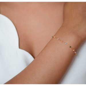 B66GM-Rainbow_AW20-dreamy-enamel-forgyldt-sølv-armbånd-lola-pige