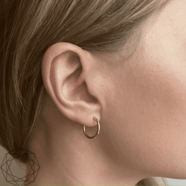 Creoler &#8211; 14 kt guld (2mm/15mm), Juwels